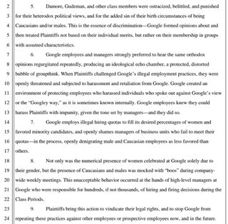 Illustration for article titled Anti-Diversity Memo Writer Sues Google for Discriminating Against Conservative White Men